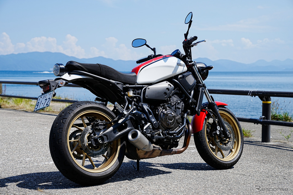 カスタム前のヤマハ XSR700《写真撮影 柳田由人》