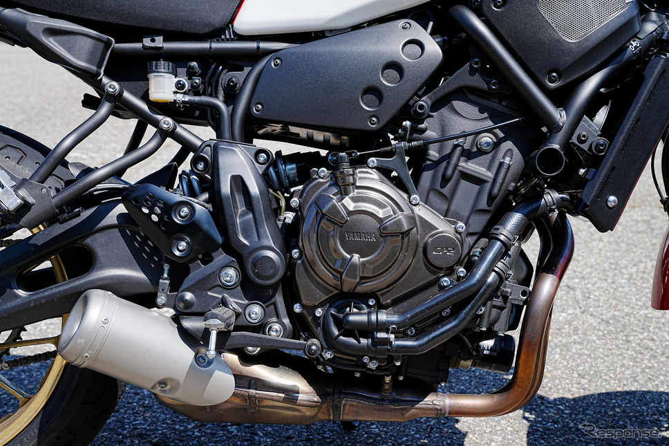 カスタム前のヤマハ XSR700《写真撮影 柳田由人》