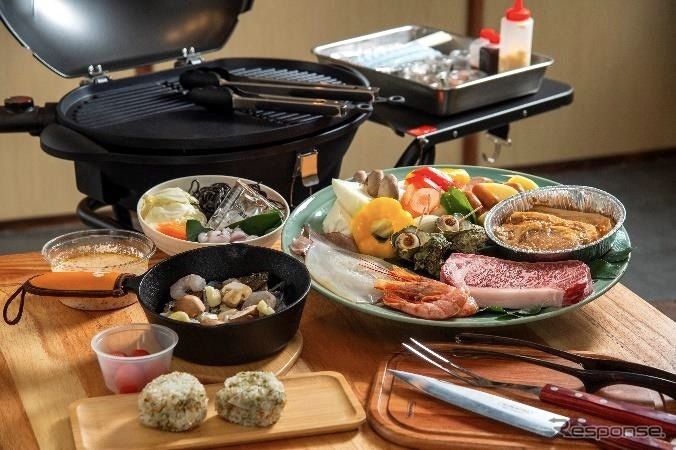 ばすてい:海の幸を盛り込んだセット(事前予約及び別途料金が必要)《写真提供 東海自動車》