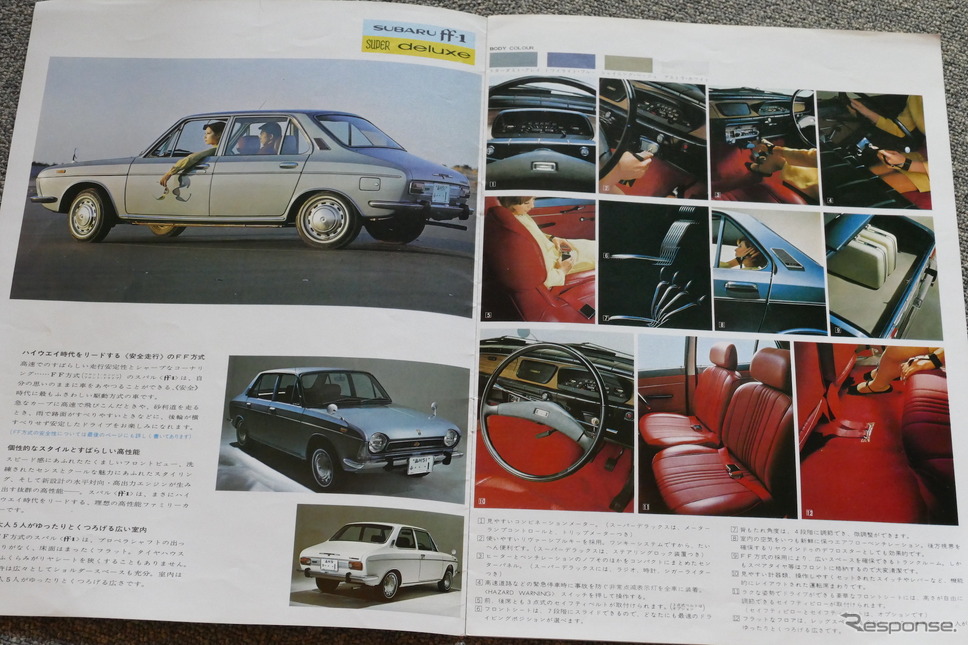 スバル1000/ff-1 当時のカタログ《カタログ写真撮影 島崎七生人》
