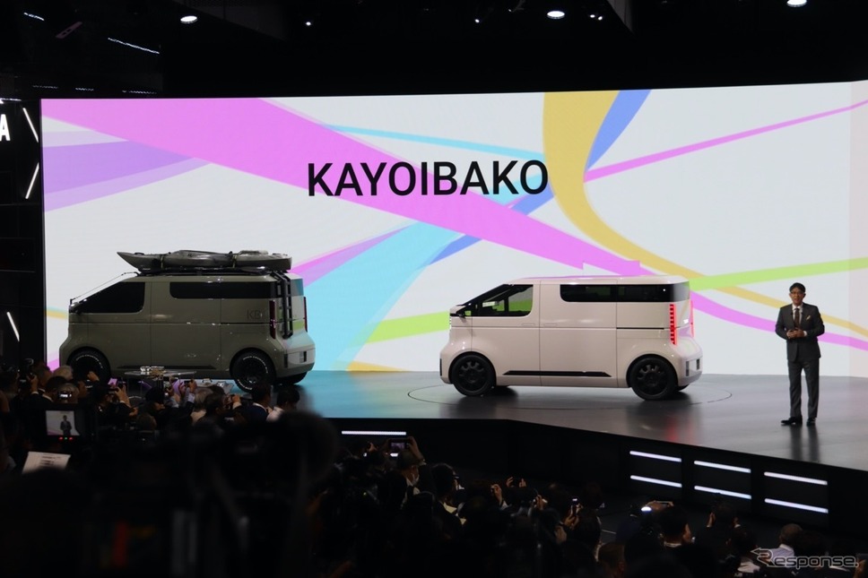 トヨタ自動車のプレスカンファレンス（ジャパンモビリティショー2023）《写真撮影 中尾真二》