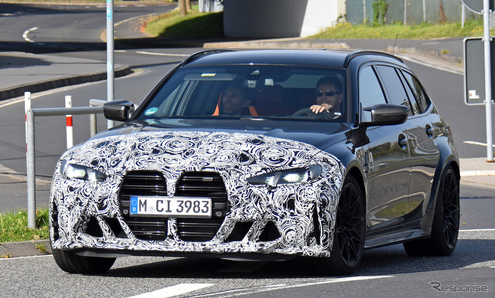 BMW M3ツーリング 改良新型プロトタイプ(スクープ写真)《APOLLO NEWS SERVICE》
