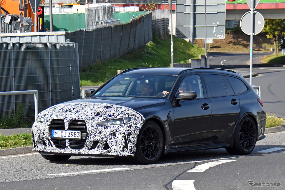 BMW M3ツーリング 改良新型プロトタイプ(スクープ写真)《APOLLO NEWS SERVICE》