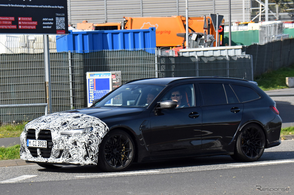 BMW M3ツーリング 改良新型プロトタイプ(スクープ写真)《APOLLO NEWS SERVICE》
