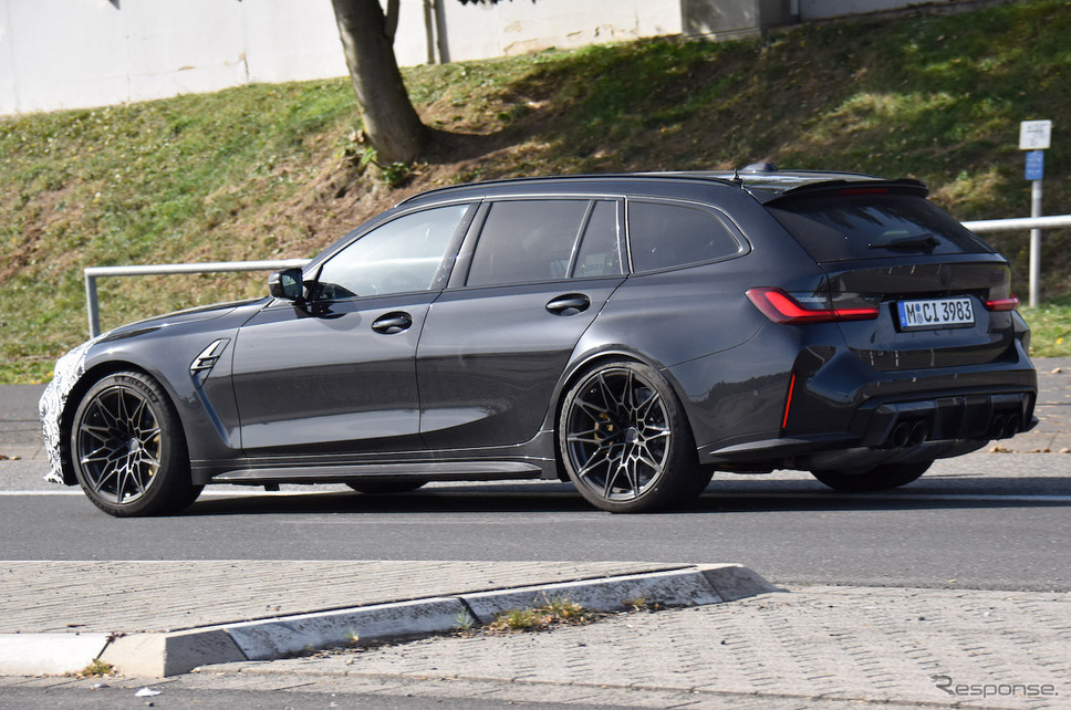 BMW M3ツーリング 改良新型プロトタイプ(スクープ写真)《APOLLO NEWS SERVICE》