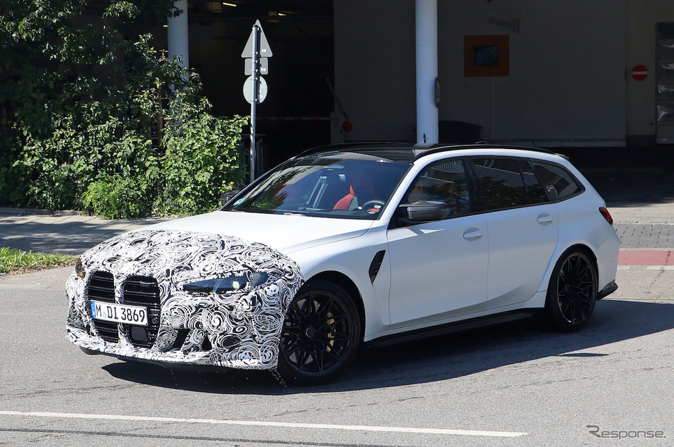BMW M3ツーリング 改良新型プロトタイプ(スクープ写真)《APOLLO NEWS SERVICE》