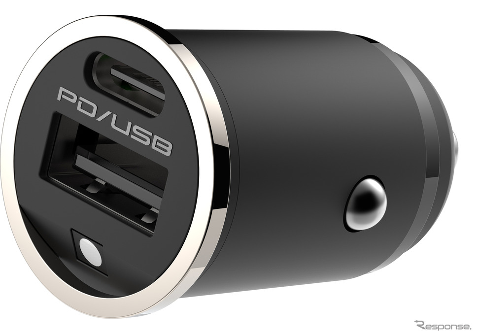 Kashimura・DC-PD20W USB 2ポート 自動判定 アンビエントライト付コンパクト(DC-057)Photo by カシムラ
