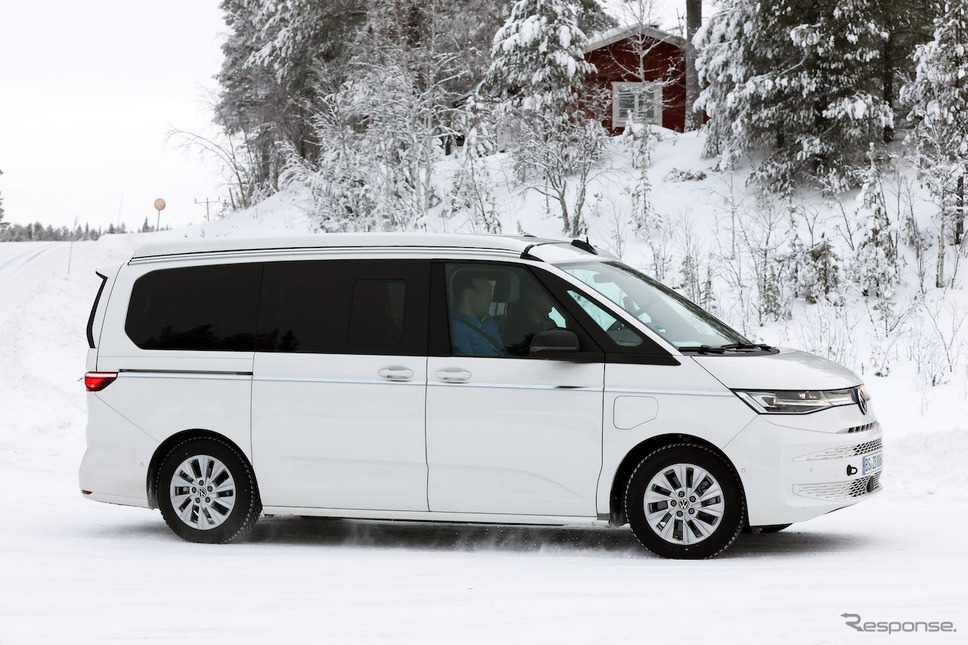 VW カリフォルニア PHEV プロトタイプ(スクープ写真)《APOLLO NEWS SERVICE》