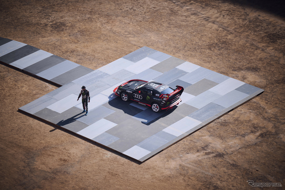 ケン・ブロックが亡くなる数週間前に撮影されたという「Electrikhana 2」《photo by Audi》
