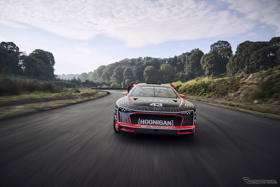 ケン・ブロックが亡くなる数週間前に撮影されたという「Electrikhana 2」《photo by Audi》