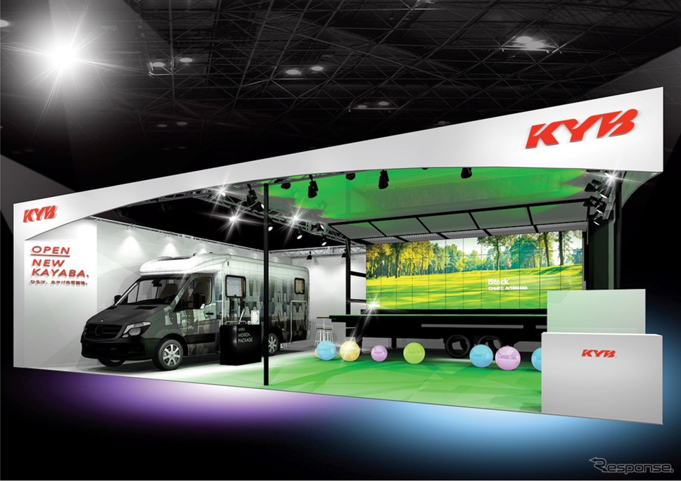 カヤバ 東京オートサロン2024 出展ブースイメージ《画像提供 カヤバ》