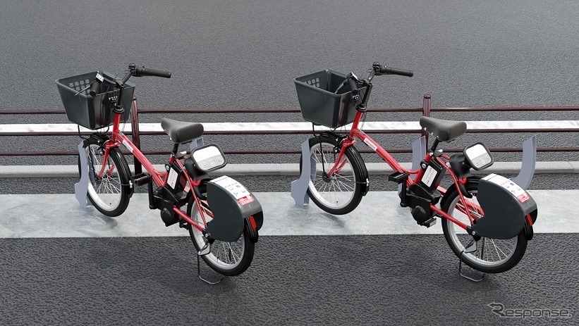 ドコモ・バイクシェアの電動アシスト自転車イメージ《写真提供 富士急行》
