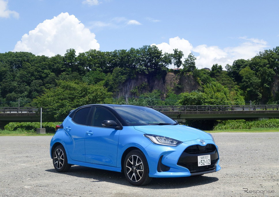 ヤリス「1.5 Z」のフロントビュー《写真撮影 井元康一郎》
