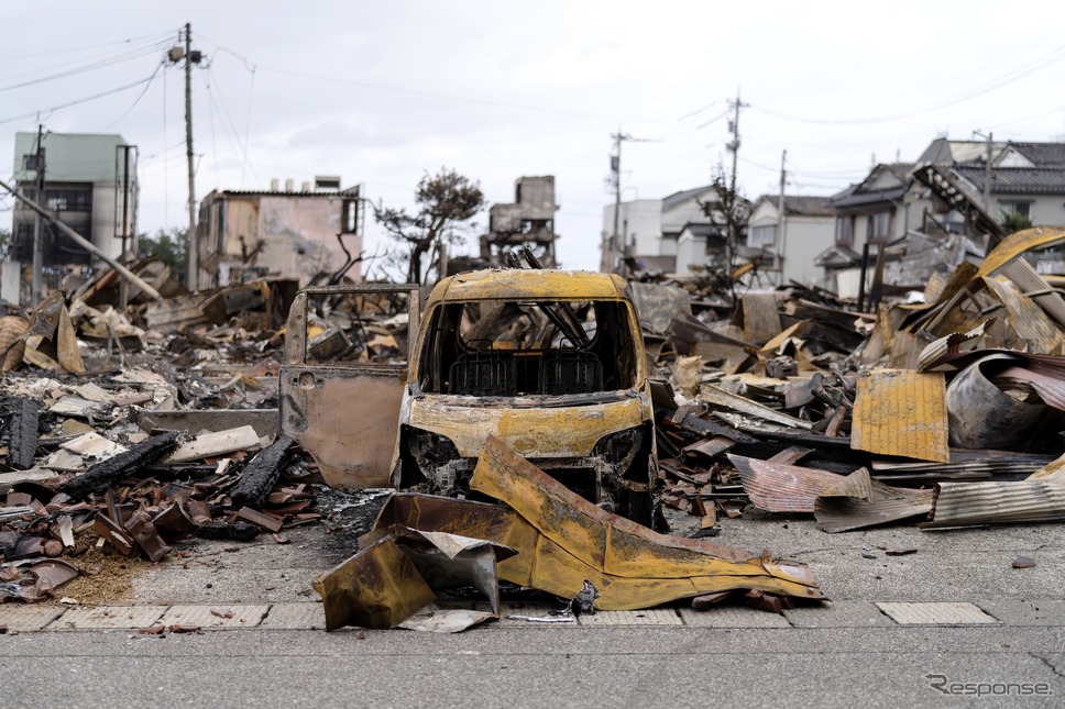 能登半島地震（1月5日、輪島市）《Photo by Tomohiro Ohsumi/Getty Images News/ゲッティイメージズ》
