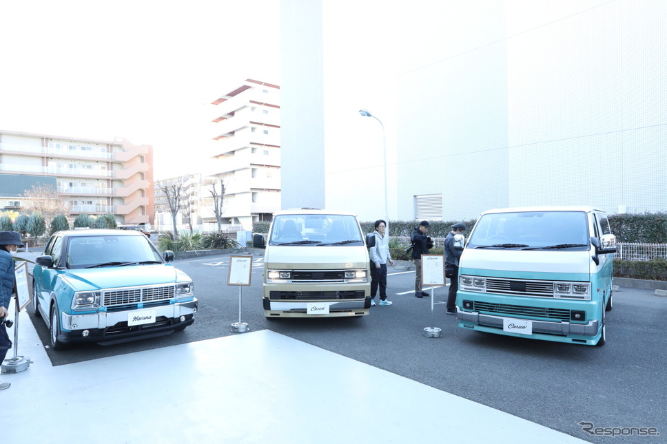 既存モデル・カリカにも特別仕様車として「Mini-Van(ミニバン)パッケージ」と「Retreat(リトリート)パッケージ」が追加(2024年1月9日プレス発表会《画像提供 アルパインニューズ》
