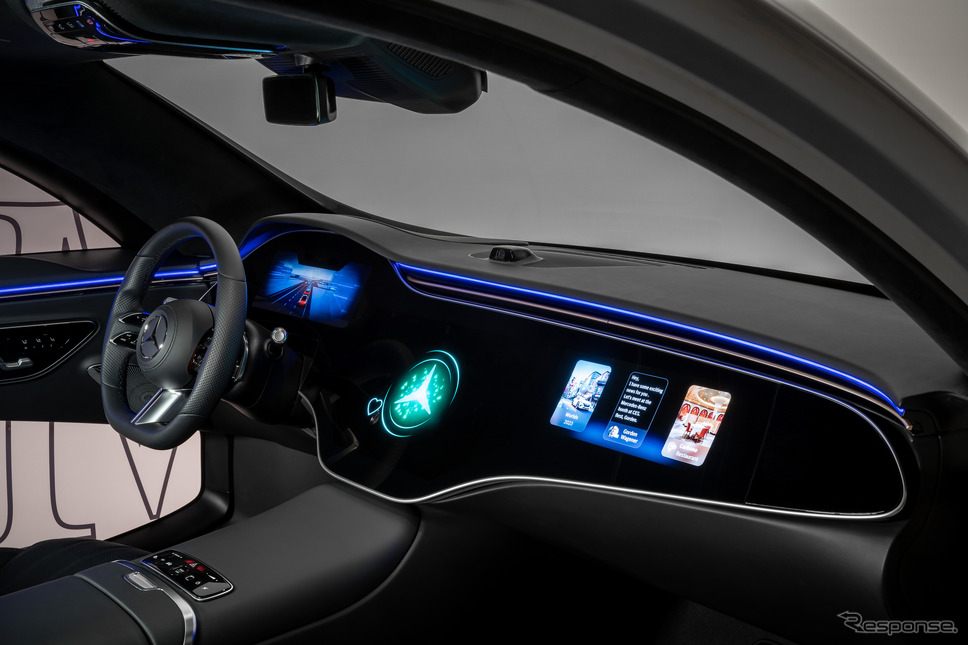 メルセデスベンツの次世代インフォテインメントシステム「MBUXバーチャルアシスタント」《photo by Mercedes-Benz》