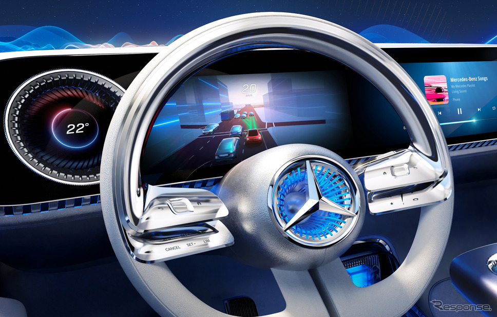 メルセデスベンツの次世代インフォテインメントシステム「MBUXバーチャルアシスタント」《photo by Mercedes-Benz》