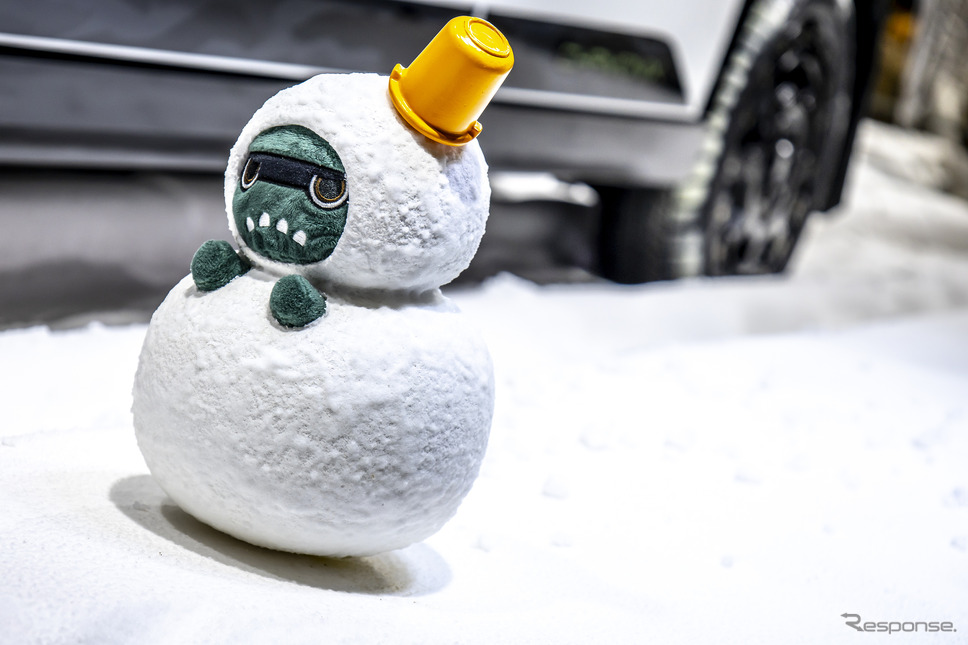 雪だるまバージョンのデリ丸。（東京オートサロン2024）《写真撮影 山内潤也》