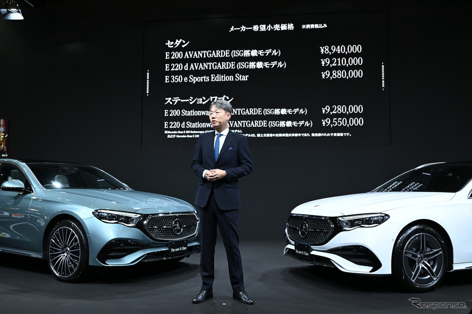 メルセデスベンツ Eクラス 新型《写真撮影 野口岳彦》