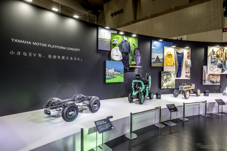 ヤマハ発動機の小型低速EVの汎用プラットフォームを使ったプロトモデル(東京オートサロン2024)《写真撮影 山内潤也》