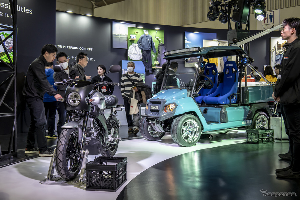 ヤマハ発動機の小型低速EVの汎用プラットフォームを使ったプロトモデル(東京オートサロン2024)《写真撮影 山内潤也》