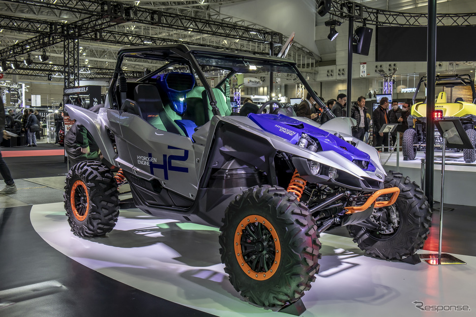 水素エンジンを搭載する四輪バギー「YXZ1000R」(東京オートサロン2024)《写真撮影 山内潤也》