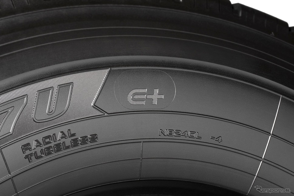 横浜ゴムがトラック・バス用タイヤに電動車対応タイヤ独自マーク「E＋」の付与を開始《写真提供 横浜ゴム》