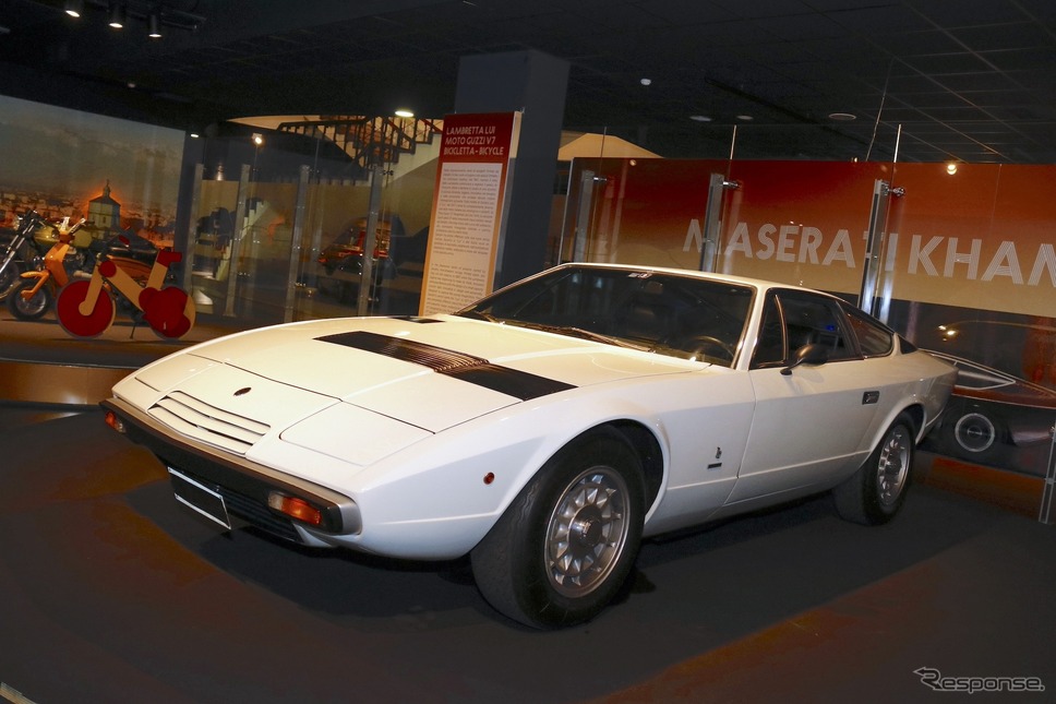 1972年マセラティ・カムシン。2019年、トリノ自動車博物館企画展で《photo by Akio Lorenzo OYA》