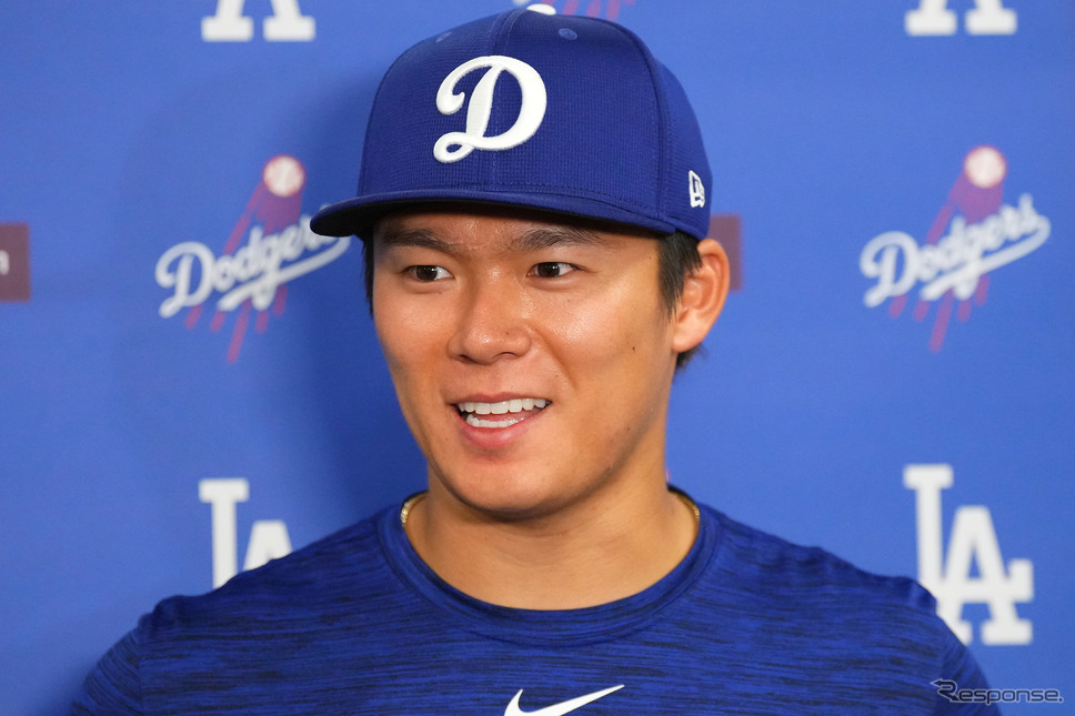 ドジャースの山本由伸選手《Photo by Masterpress/Getty Images Sport/ゲッティイメージズ》