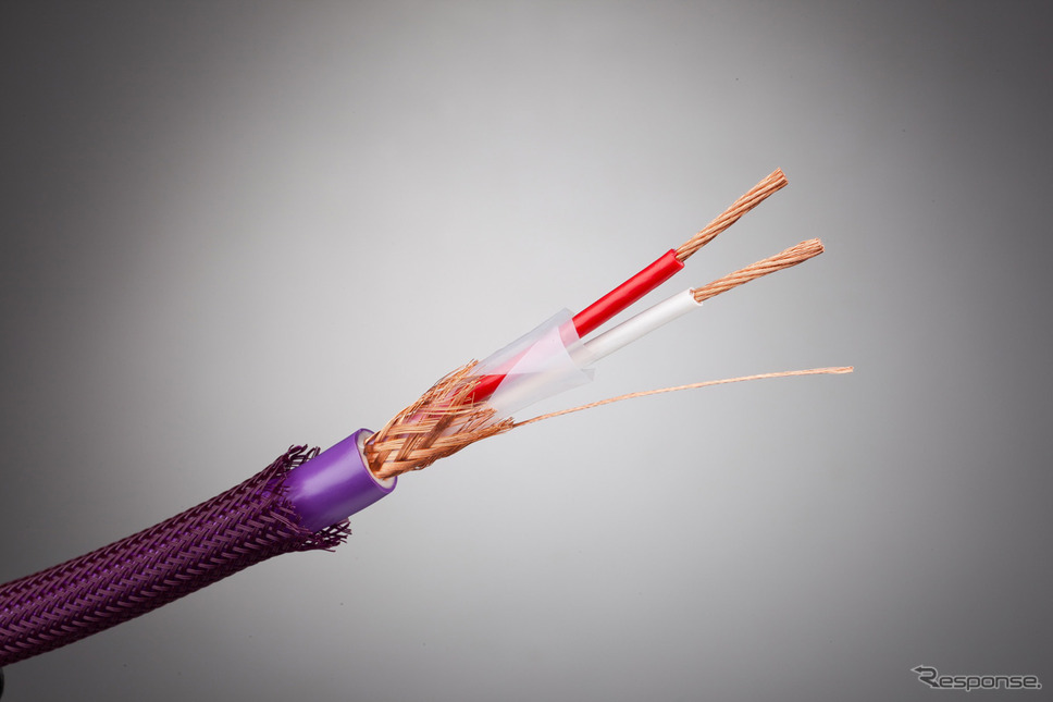 市販「スピーカーケーブル」の一例(チェルノフケーブル)。Photo by イース・コーポレーション