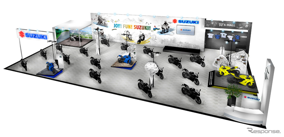 2024モーターサイクルショー スズキ ブースイメージ《写真提供 スズキ》