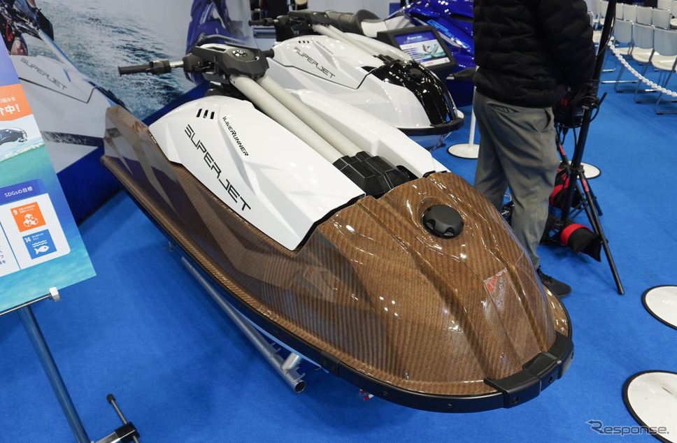 亜麻繊維を使った新素材FRPの水上バイク「スーパージェット」試作機（ジャパン・インターナショナルボートショー2024）《写真撮影 宮崎壮人》