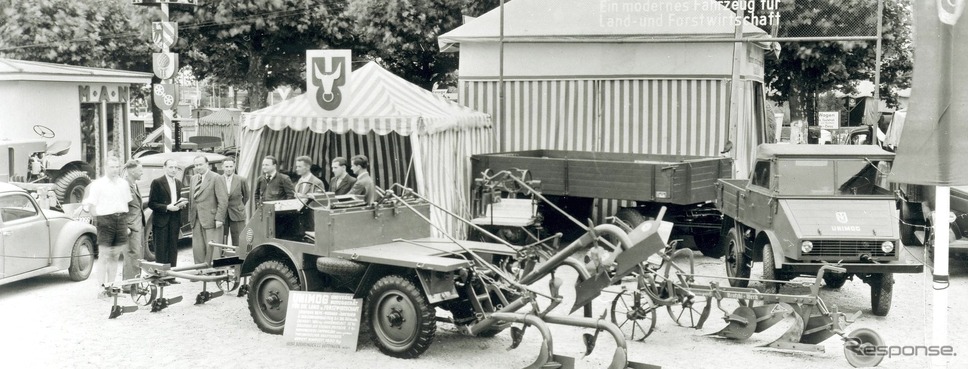 1948年のDLG展示会で初めて一般公開されたウニモグ《photo by Daimler Truck》