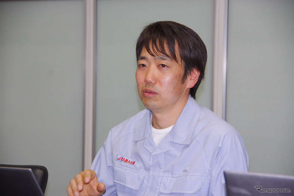 ヤマハ MT-09 新型の電子システム担当、稲葉明紘さん《写真撮影 宮崎壮人》