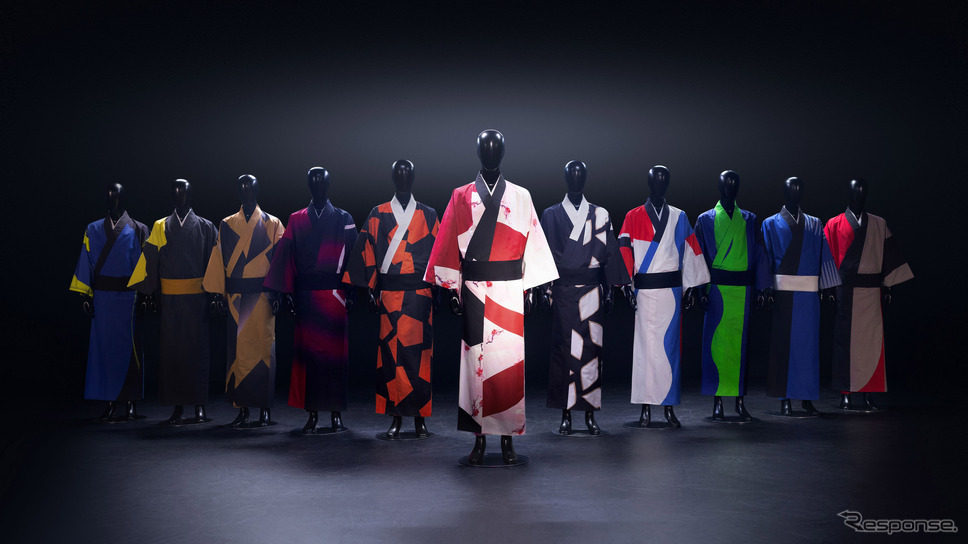 ニッサン・フォーミュラEチーム、東京大会に参戦する全チームに特注の着物を提供《写真提供 日産自動車》