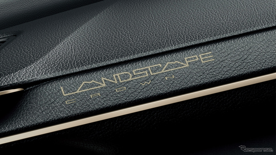 トヨタ クラウン 特別仕様車 CROSSOVER RS“LANDSCAPE” 専用マーク（インストルメントパネル ： レーザー刻印）《写真提供：トヨタ自動車》