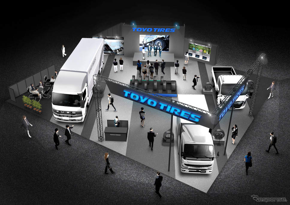 トーヨータイヤはトラック用タイヤ新製品やコンセプトタイヤを展示…ジャパントラックショー2024《画像提供 トーヨータイヤ》