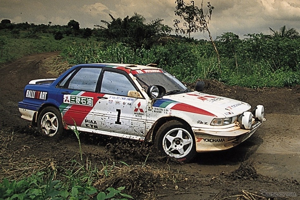 三菱ギャランVR-4：1992年アイボリーコーストラリー総合優勝車両《写真提供 三菱自動車》