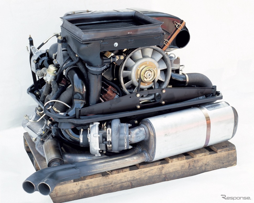 ターボエンジン（930、1988年。レトロクラシックス2024出展予定）《photo by Porsche》