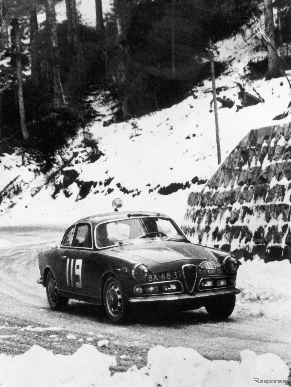 ラリーを走るジュリエッタ・スプリント（1962年）《photo by Alfa Romeo》