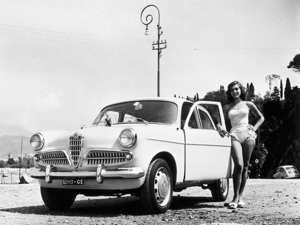 ミス・イタリアのプロモーションに登場したジュリエッタ・ベルリーナ《photo by Alfa Romeo》