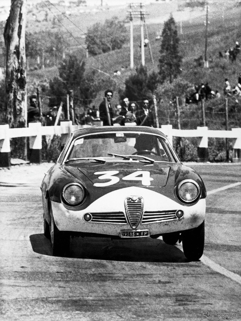 ラリーを走るジュリエッタSZ（1962年）《photo by Alfa Romeo》