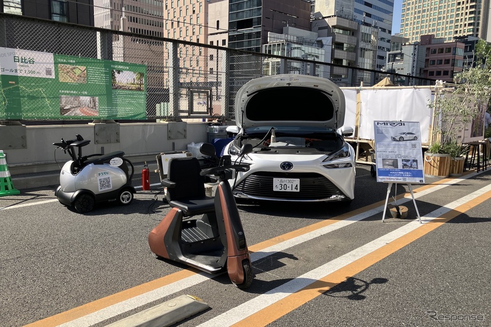 GINZA SKY WALK 2024 モビリティエリア《写真撮影 高木啓》
