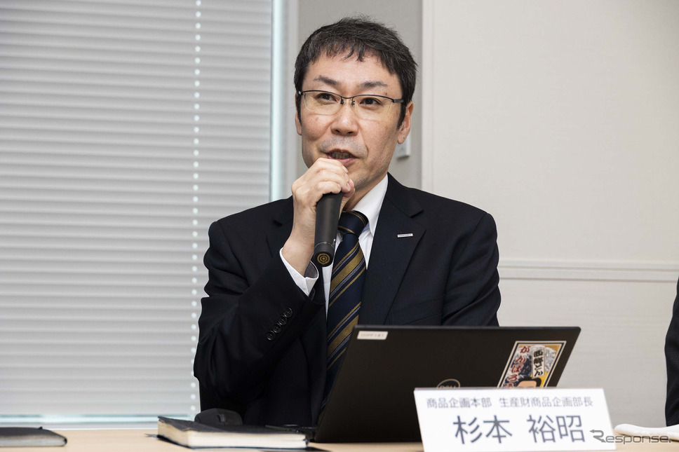 TOYO TIRE株式会社 商品企画本部 生産財商品企画部長 杉本 裕昭氏《写真撮影 宮越孝政》