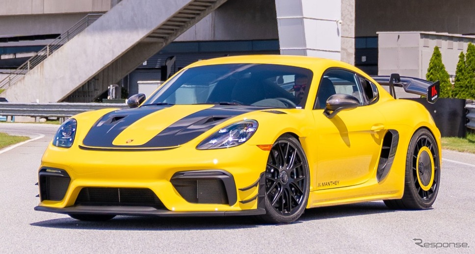 ポルシェ 718 ケイマン GT4 RS の「マンタイキット」装着車《photo by Porsche》