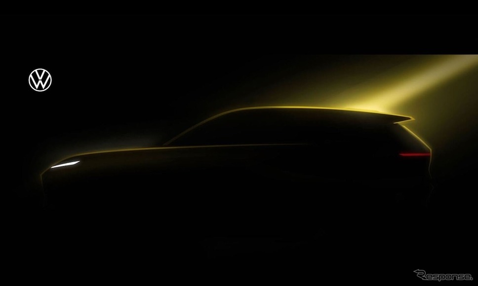 VW XPENG 新型SUV ティザーイメージVW