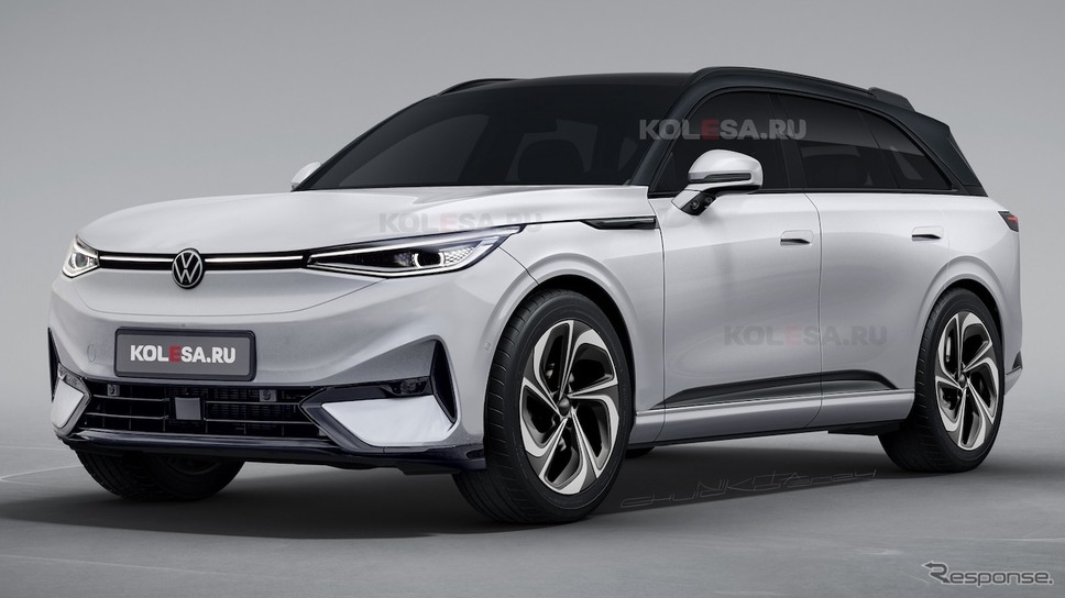 VWとXPENGの共同開発による新型電動SUV(予想CG)KOLESA RU/APOLLO