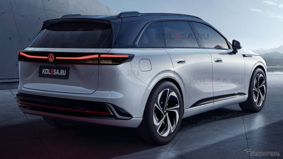 VWとXPENGの共同開発による新型電動SUV(予想CG)KOLESA RU/APOLLO