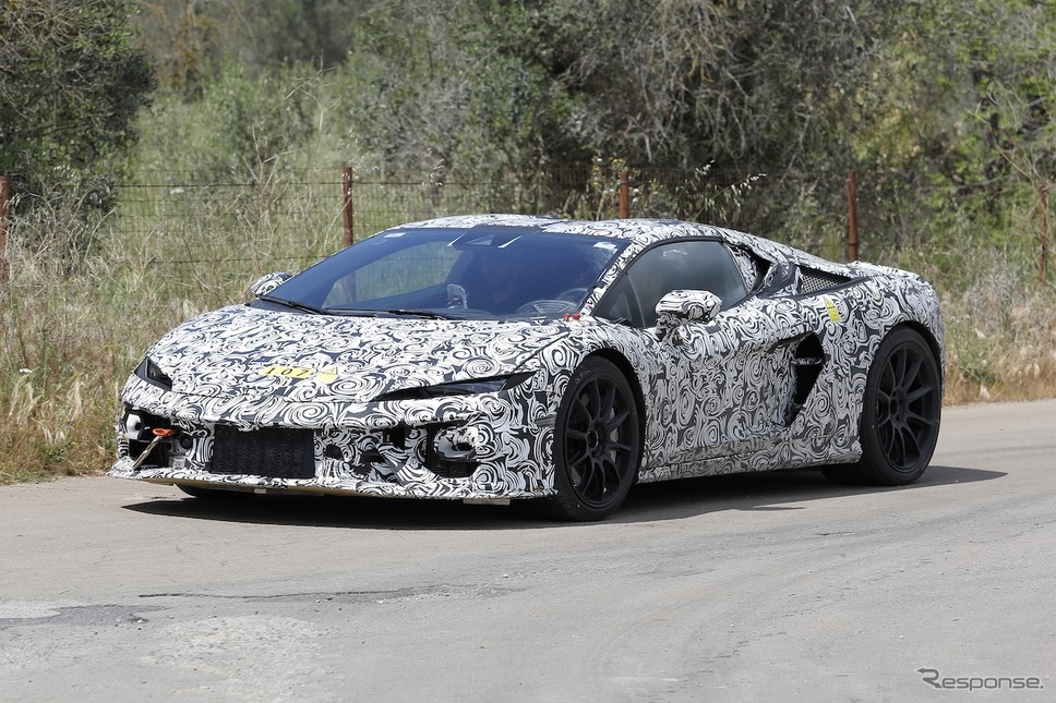 ランボルギーニ ウラカン後継モデルのプロトタイプ(スクープ写真)《APOLLO NEWS SERVICE》
