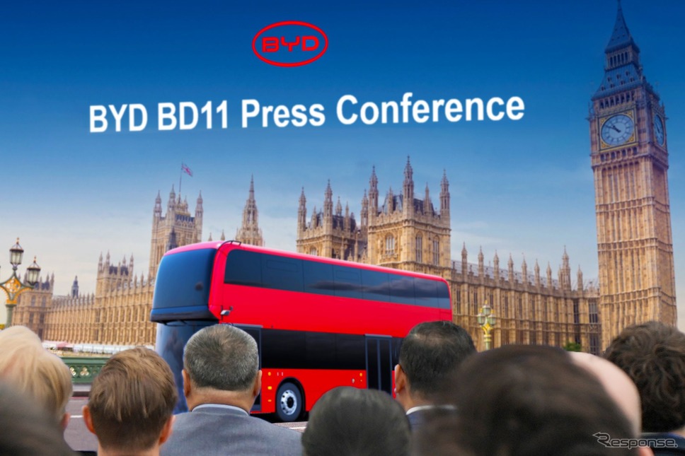 BYDの新型電動2階建てバス『BD11』《photo by BYD》